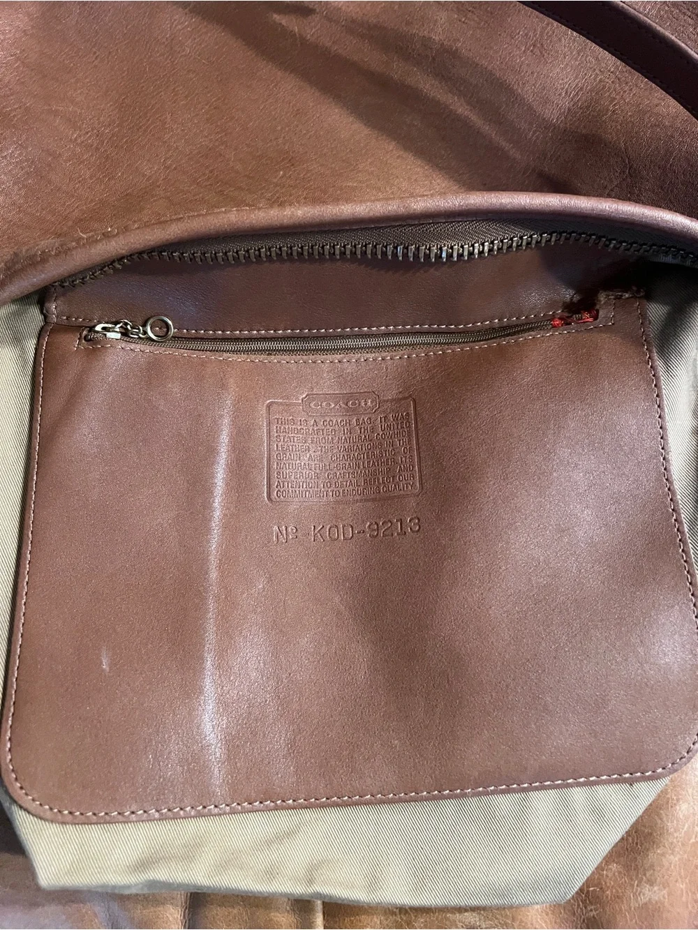 Coach 9213 Legacy East Medium Hobo in Saddle Made in the United States